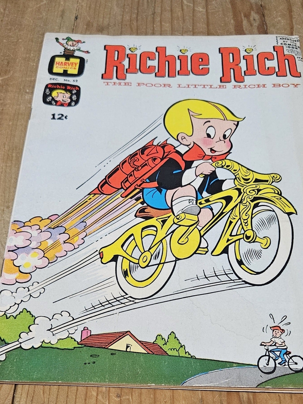 Richie Rich The Poor Little Rich Boy #52, 1966, Harvey Comics, RARE,